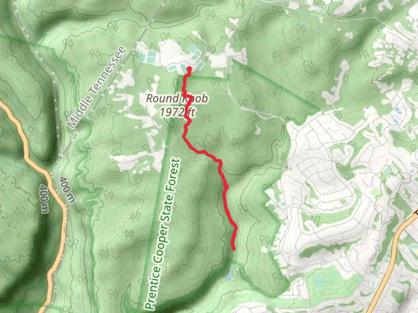 An image depicting the trail Middle Creek via Orange Trail and its surrounding area.