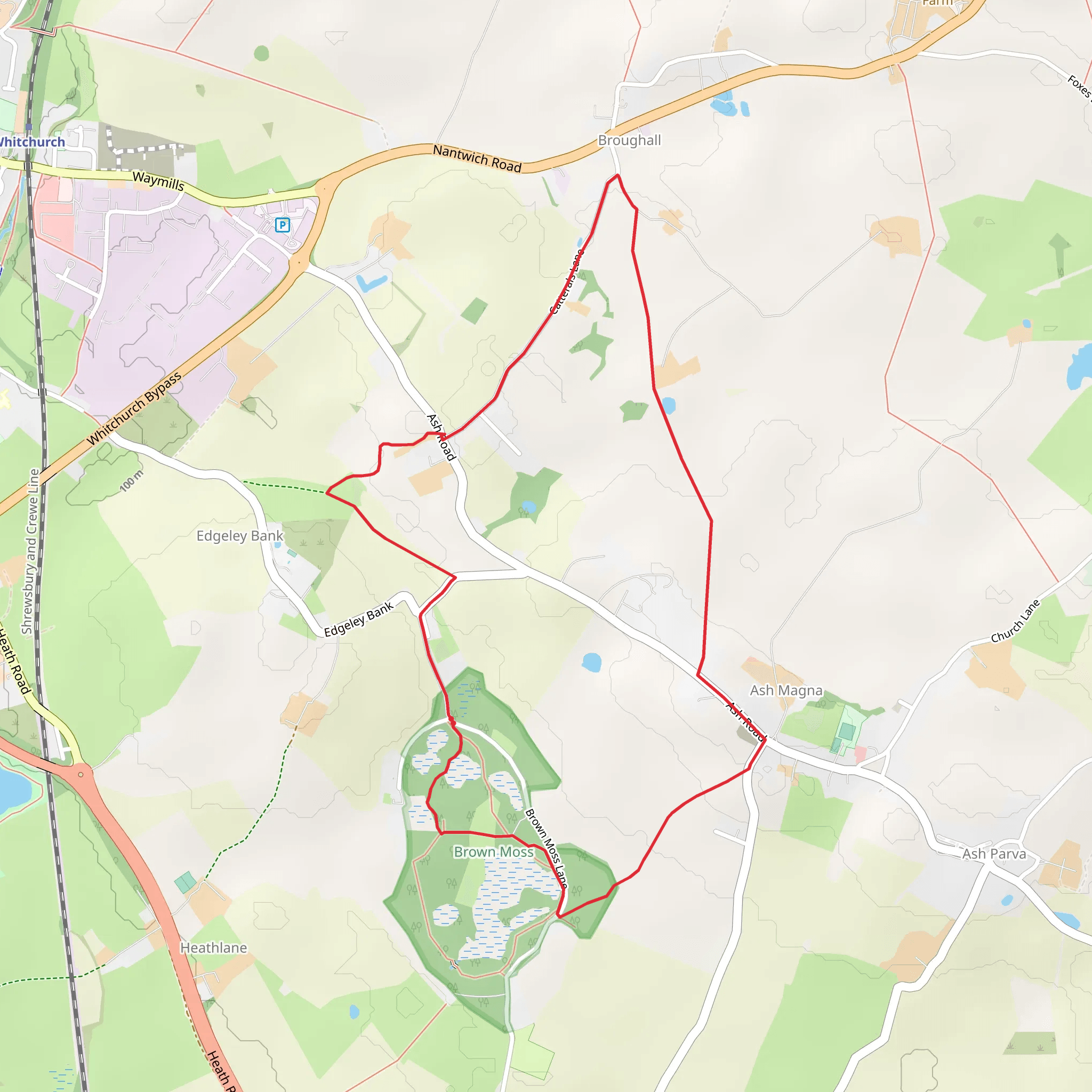 Brown Moss 106 Loop mobile static map