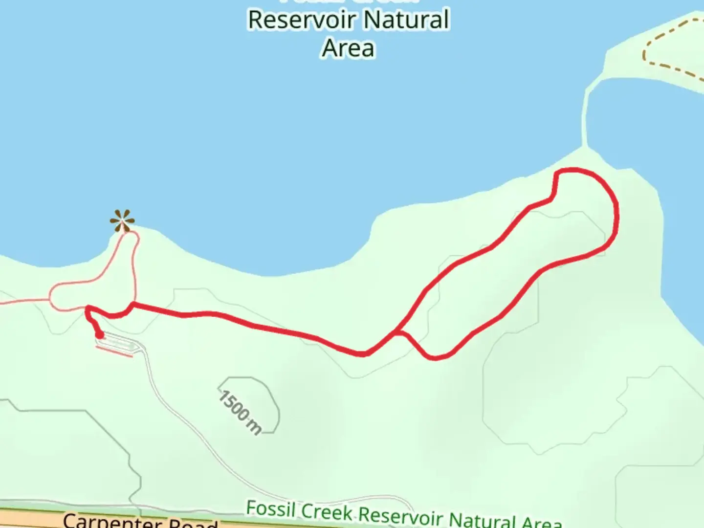An image depicting the trail Cattail Flats Loop Trail and its surrounding area.