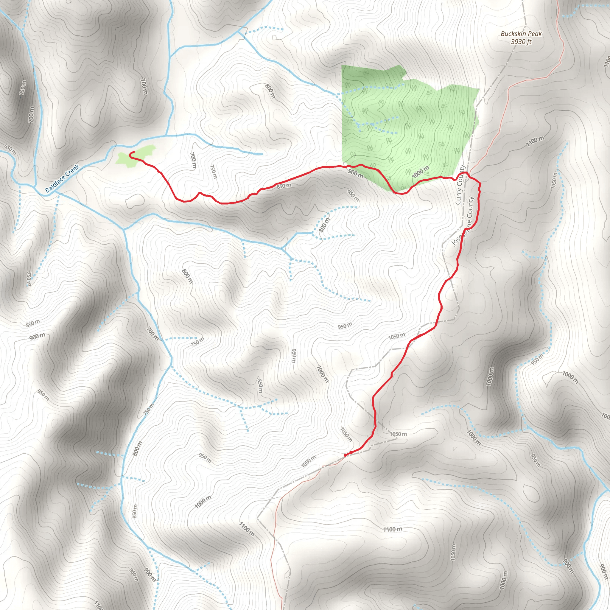 Franz Meadows Trail mobile static map
