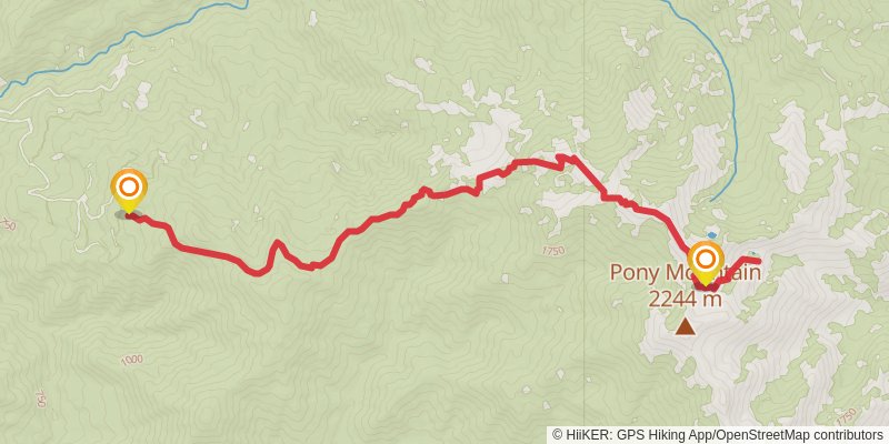 Jim Jam Trail stage 2 Map