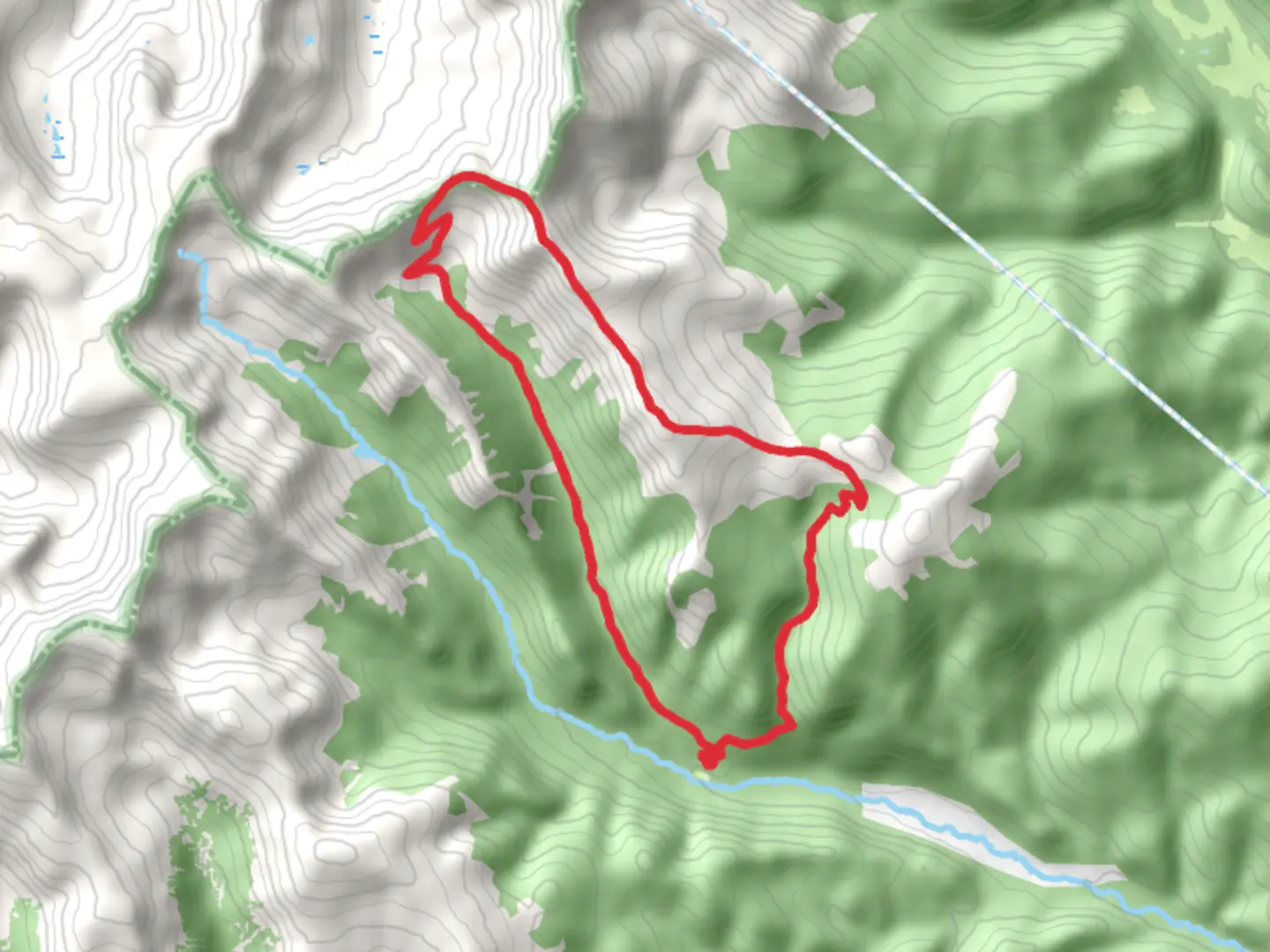 An image depicting the trail Red Cone Loop and its surrounding area.
