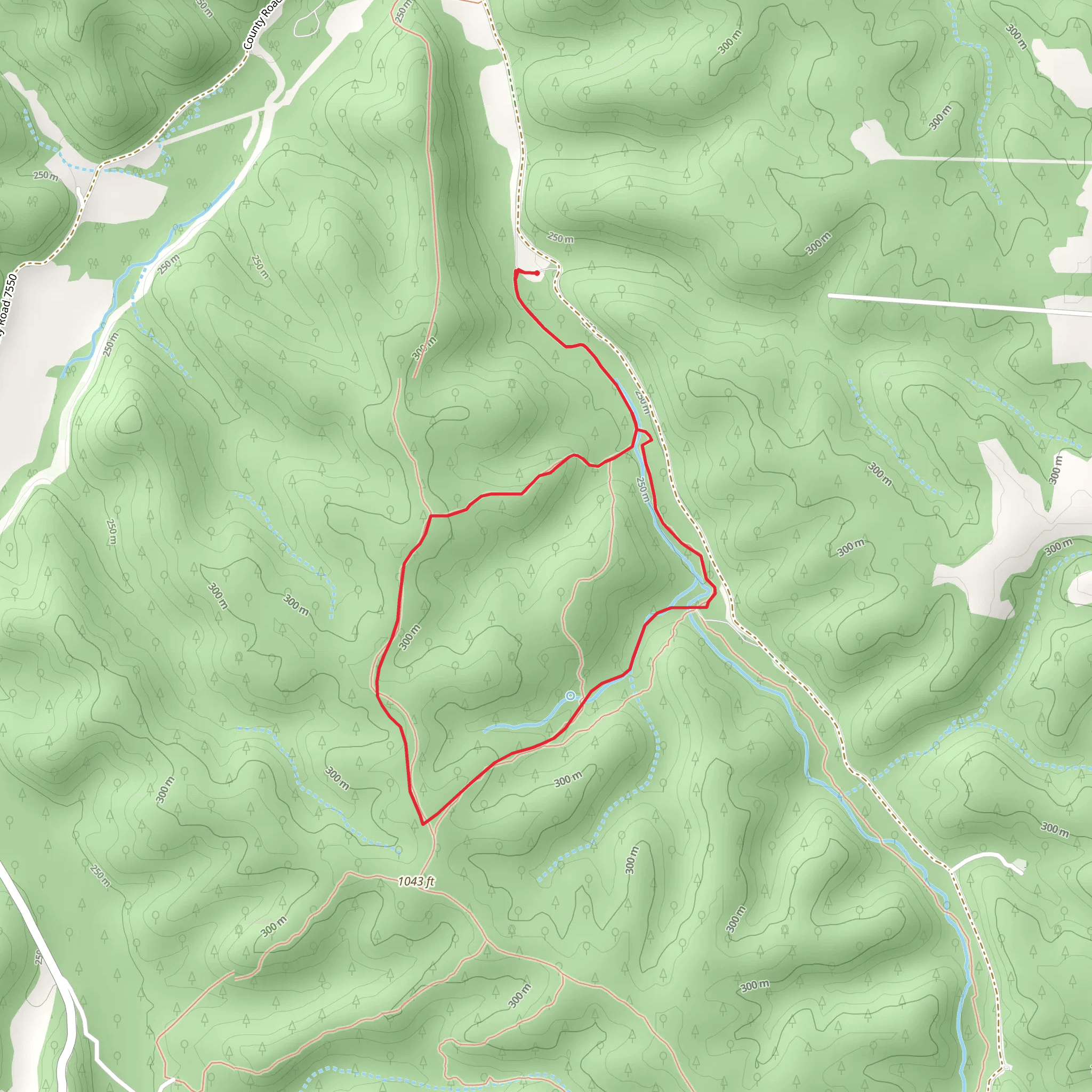 Oak Leaf - Acorn - Mushroom Loop Trail mobile static map