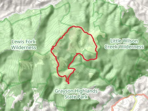 Appalachian Spur, Crest and Wilburn Ridge Loop Trail