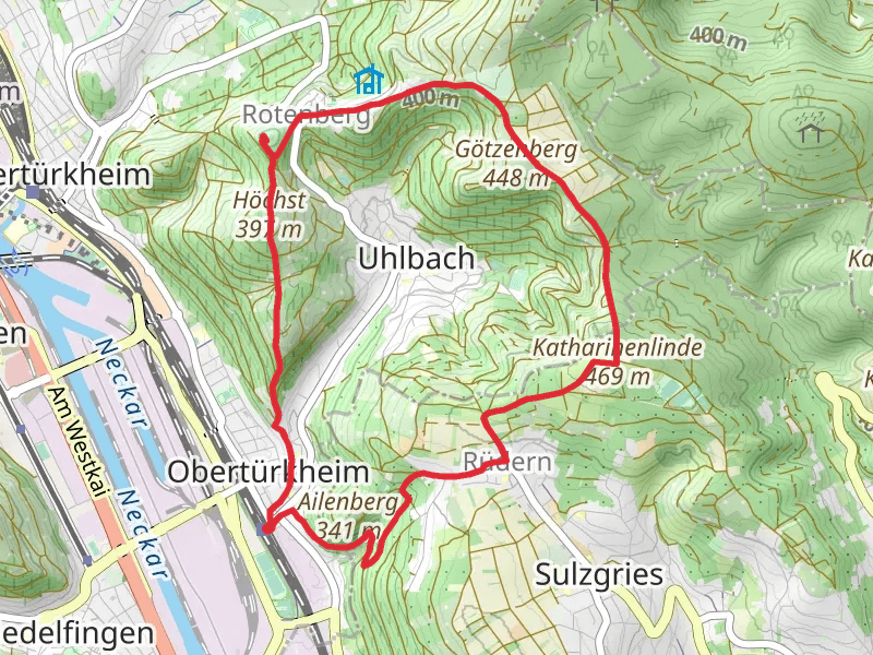 Obertürkheim and Esslinger Hoehenweg