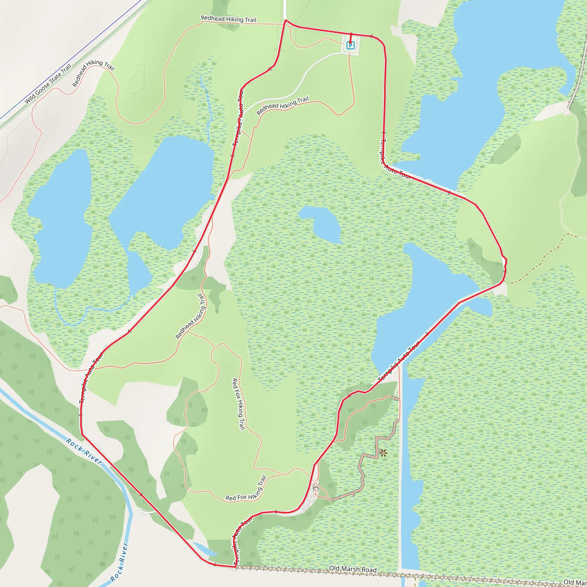Red Fox Nature Trail Loop mobile static map