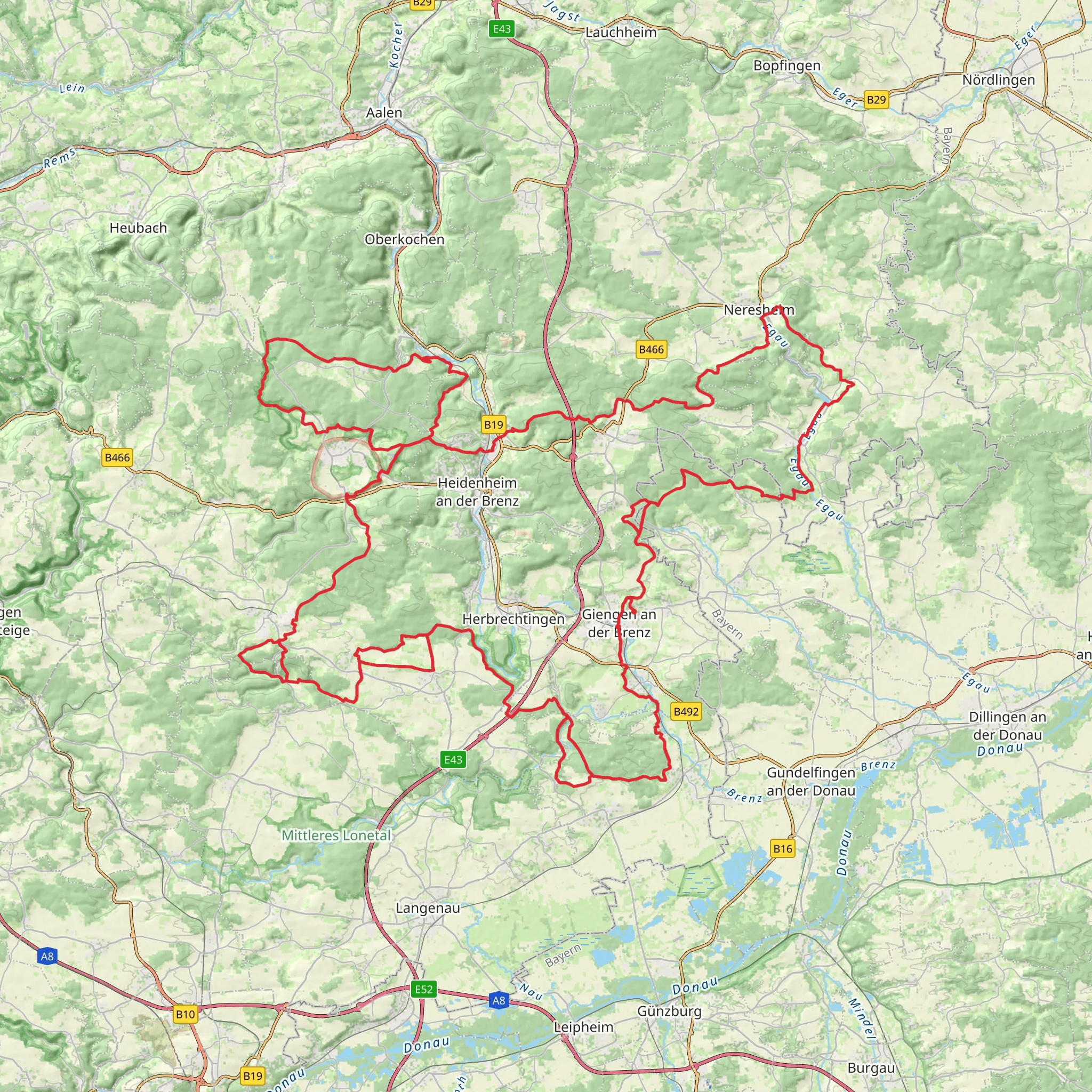 Albschäferweg mobile static map