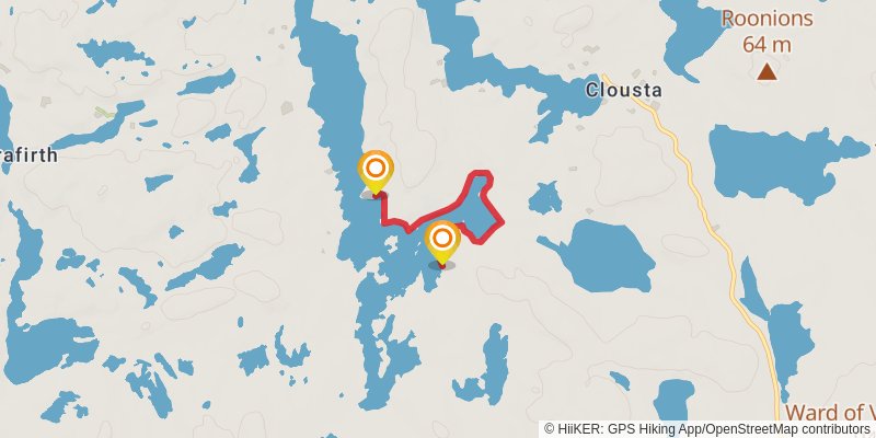 Coastal Walk of Shetland - West stage 30 Map