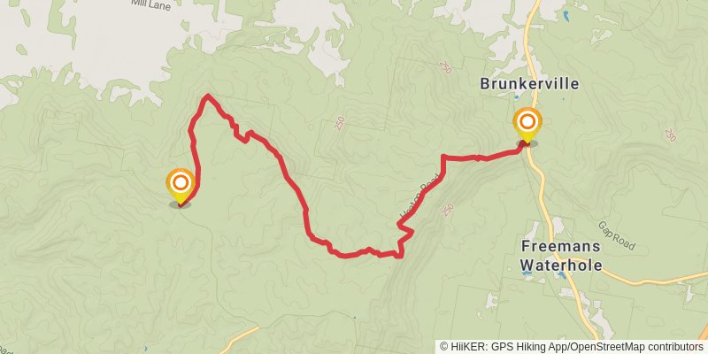 The Great North Walk stage 13 Map