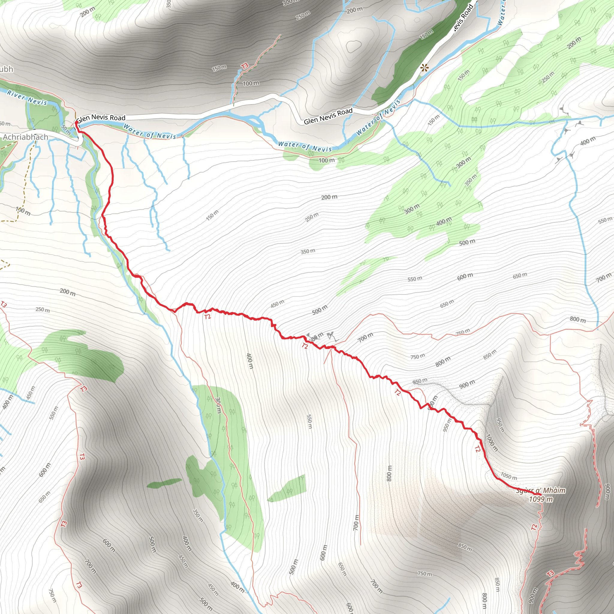 Sgùrr a' Mhàim mobile static map