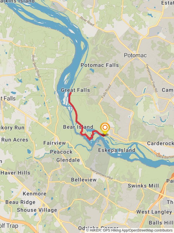 Exit Trail and Chesapeake and Ohio Canal Trail