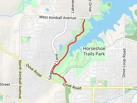 Walk along Jones Branch from Dove Road