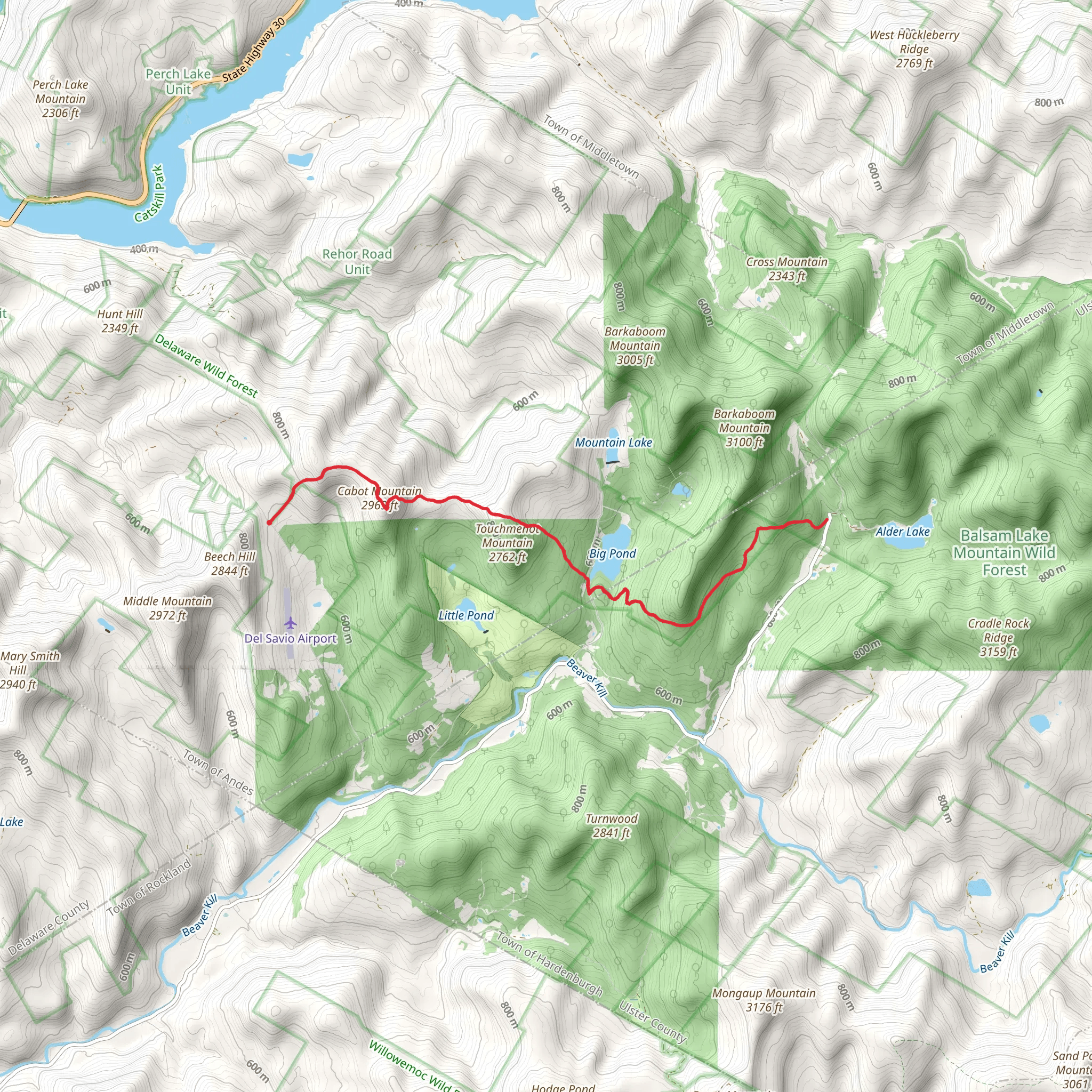 Touch-Me-Not Trail mobile static map