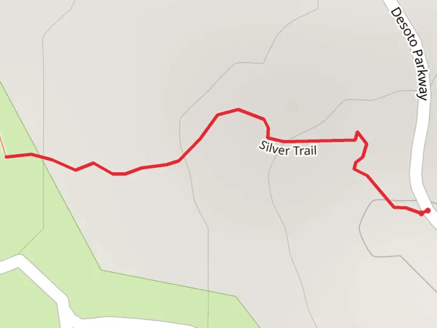 An image depicting the trail Desoto Parkway and its surrounding area.