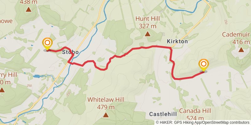 John Buchan Way stage 2 Map