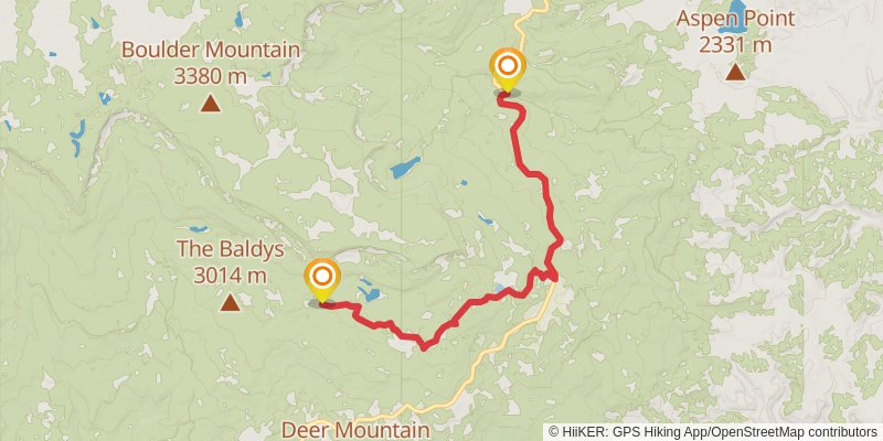 American Discovery Trail North Route stage 297 Map