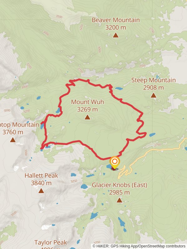 Flattop Mountain, Two Rivers Lake, Lake Helene, Odessa Lake and Bear Lake-Bierstadt Loop Trail