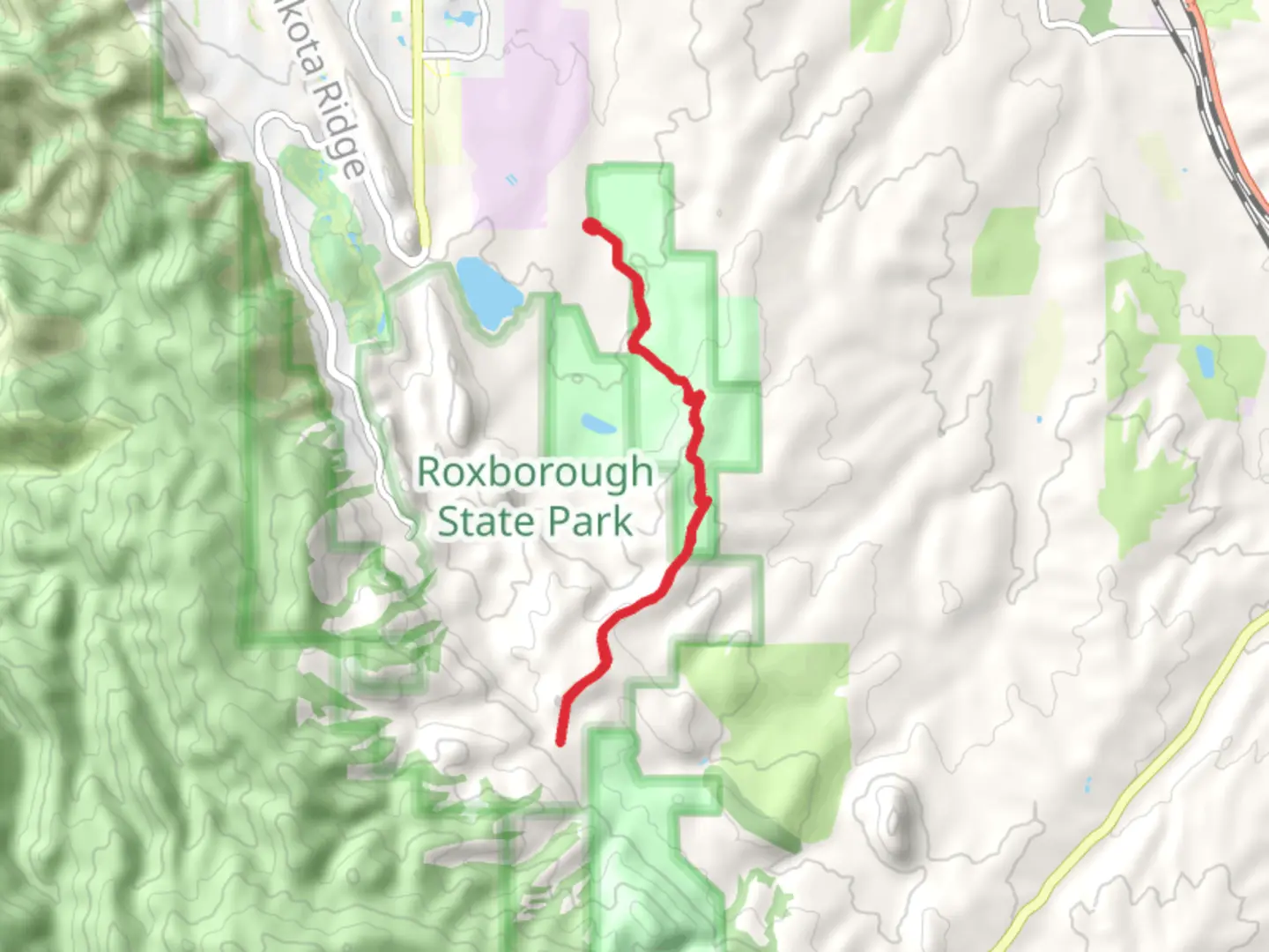 An image depicting the trail Sharptail Trail and its surrounding area.