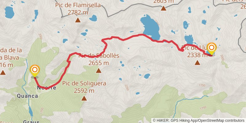 Haute Randonnée Pyrénéenne stage 35 Map