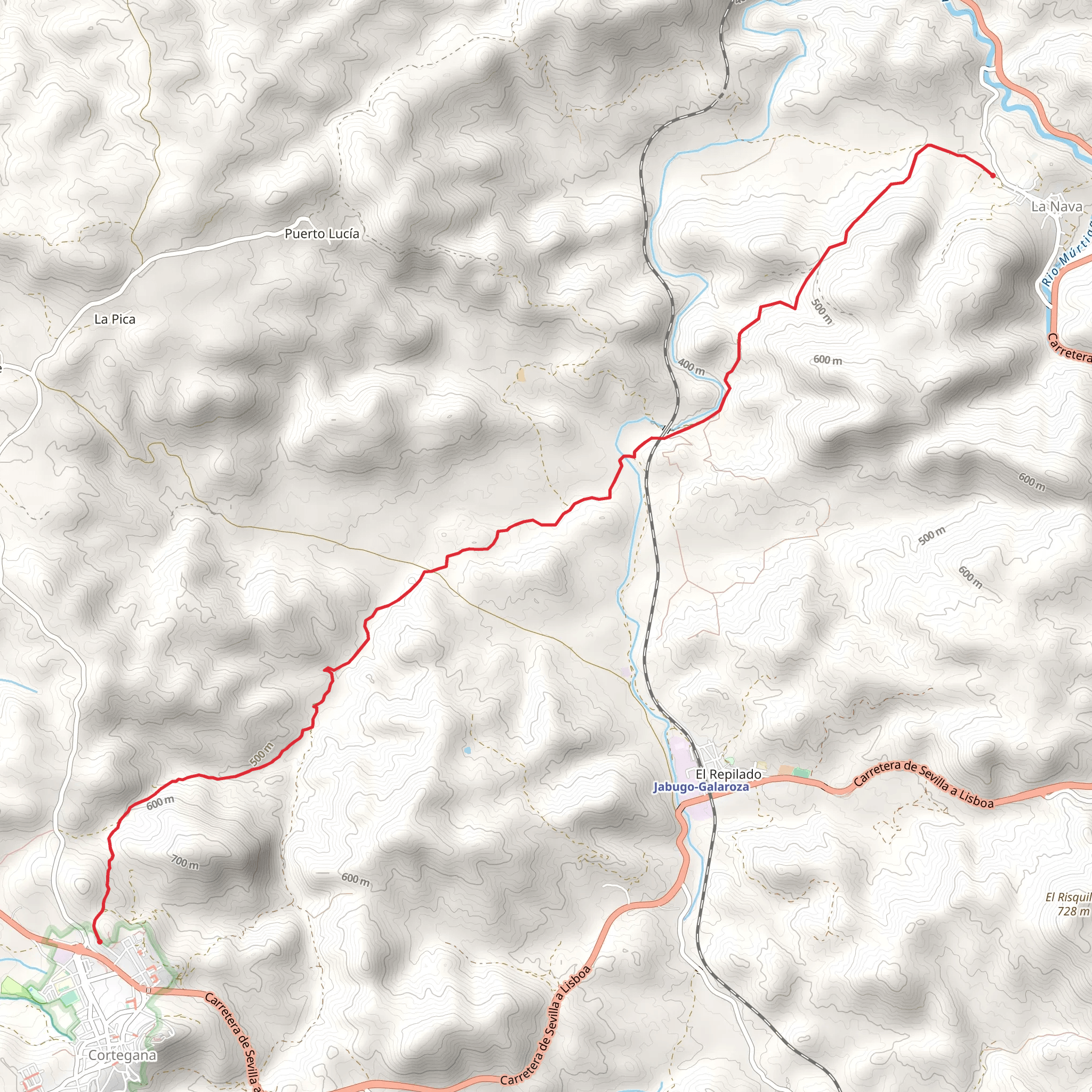 Cortegana - La Nava mobile static map