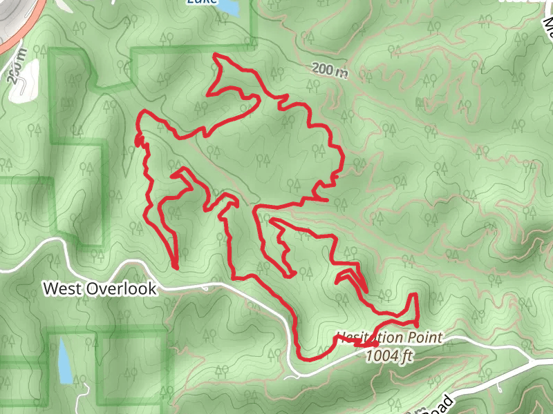 Hesitation Point, Hobbs Hollow and Shelley Loop Trail