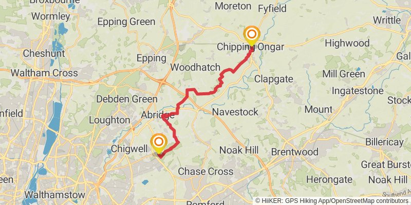 Three Forests Way stage 3 Map