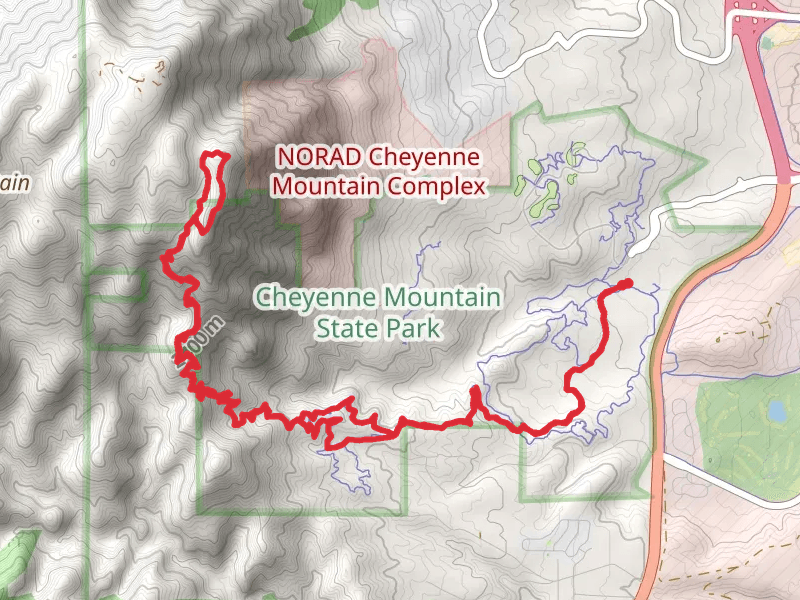 North Talon, Dixon Trail and Dragon's Backbone Trailk