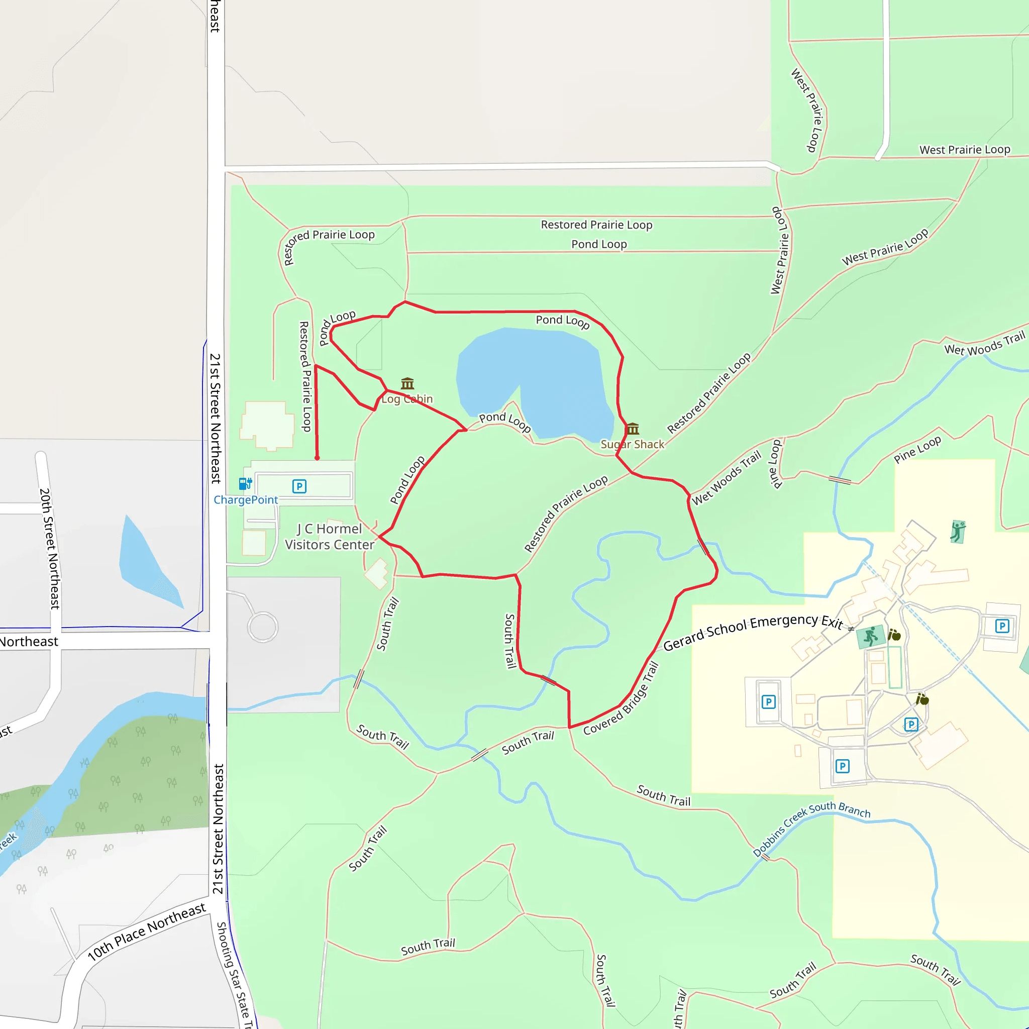 Pond Loop mobile static map
