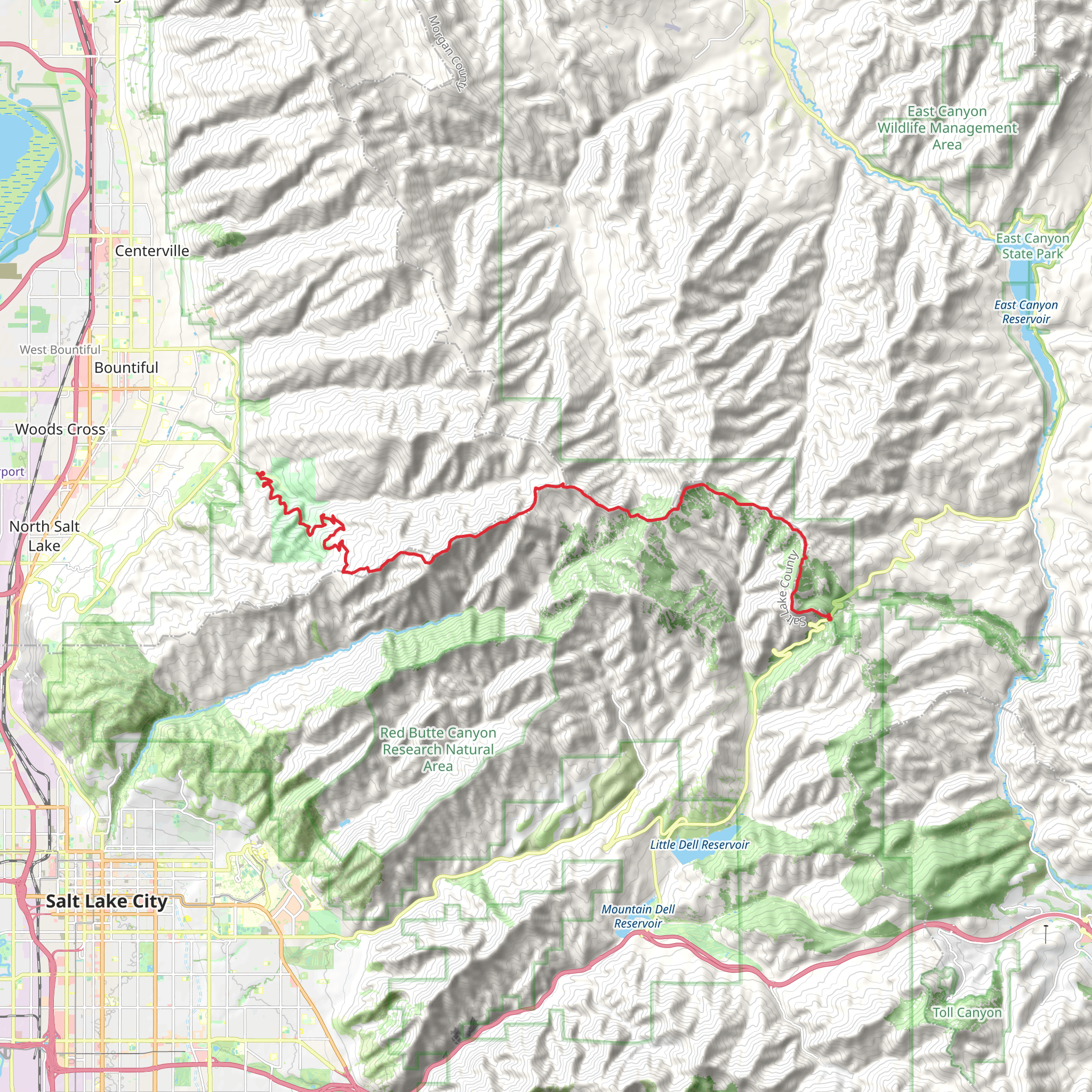 Grandview Route mobile static map