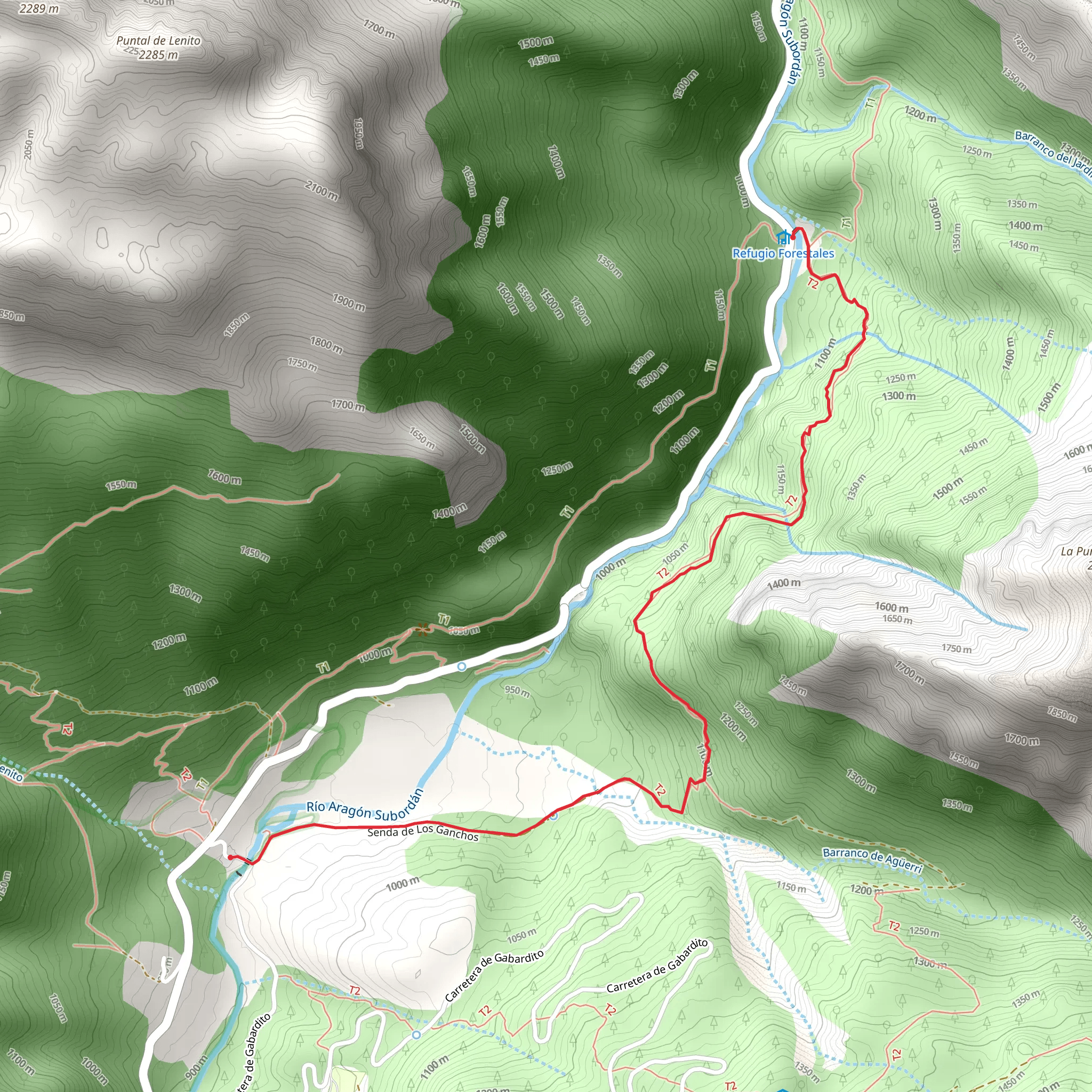 Path of the Hooks PR HU 21 mobile static map