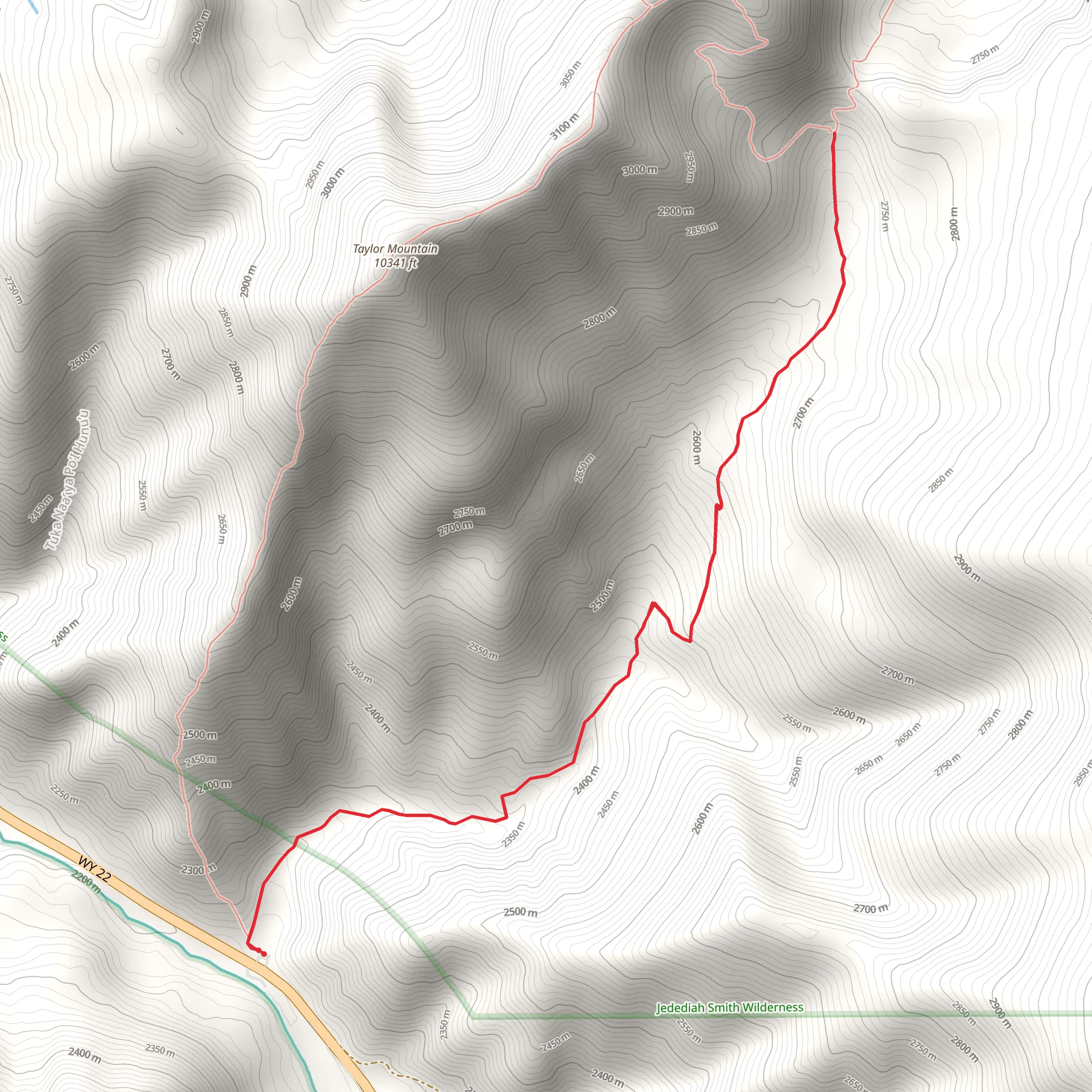 Coal Creek Meadows Trail mobile static map