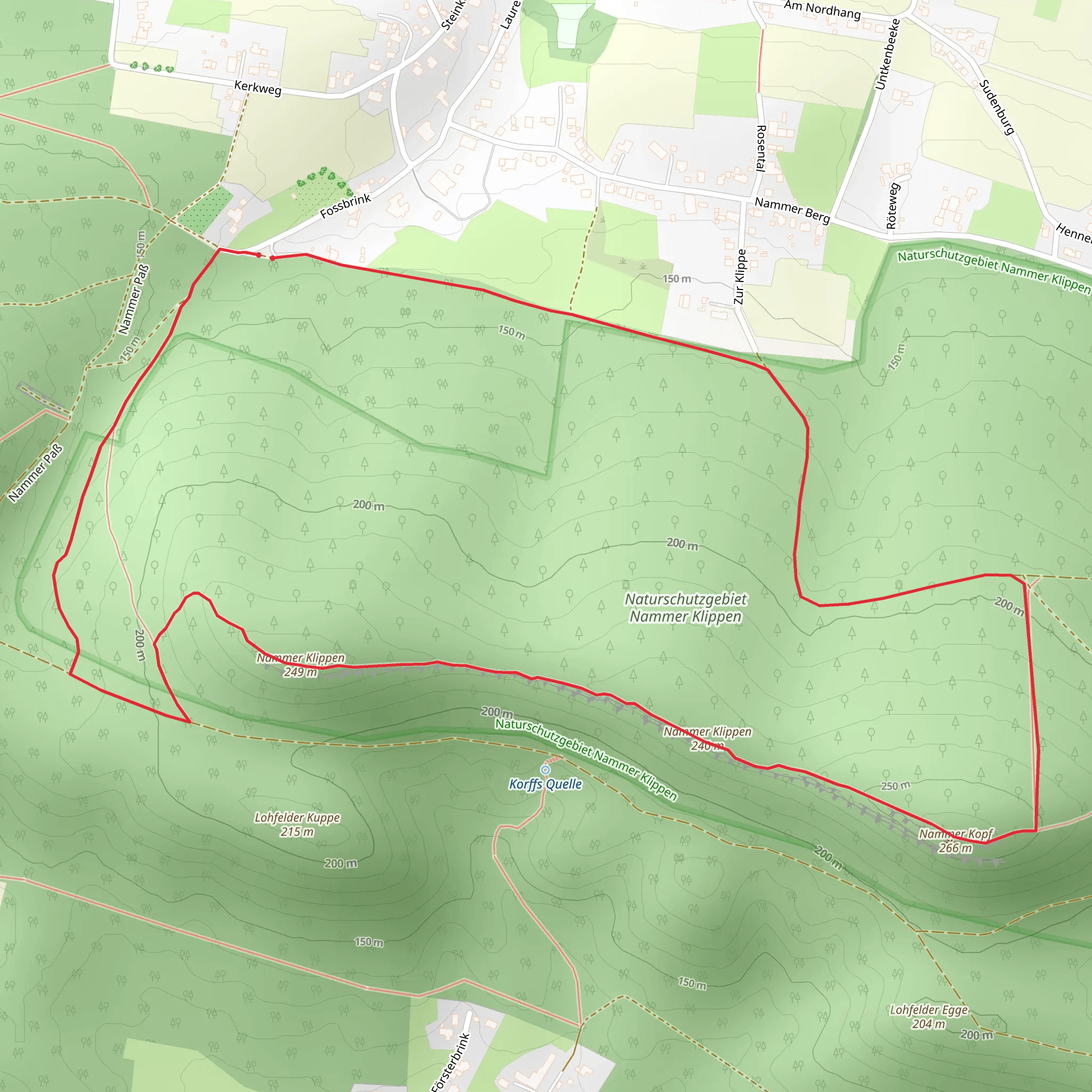 Nammer Klippen Loop via Sigwardsweg mobile static map