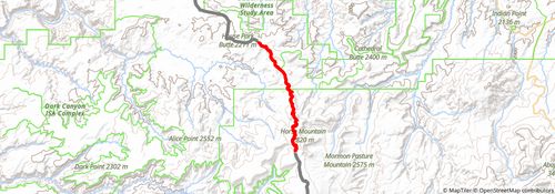 American Discovery Trail South Route stage 298 Map
