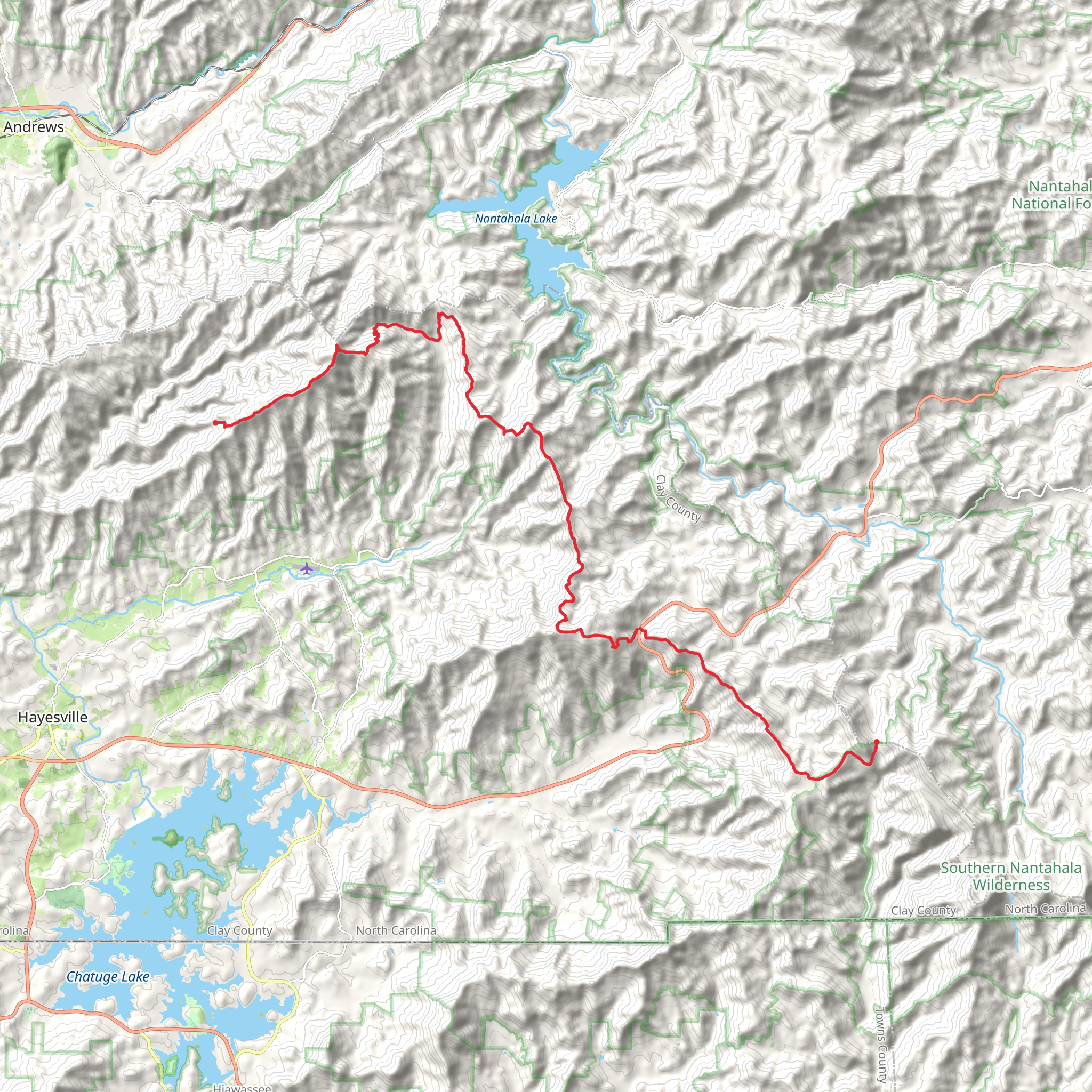 Chunky Gal Trail mobile static map