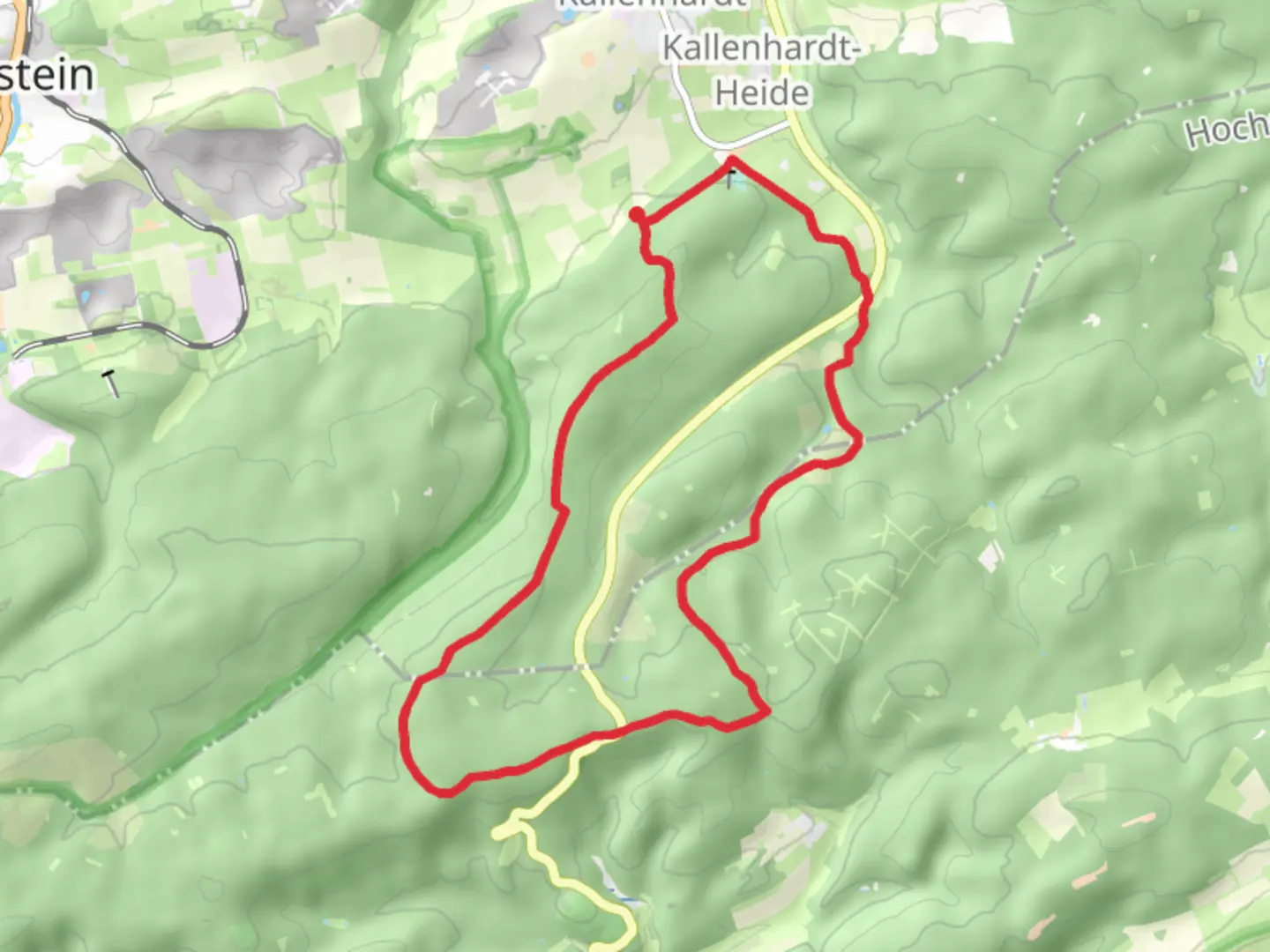 An image depicting the trail Nuttlarer Hohe Loop and its surrounding area.