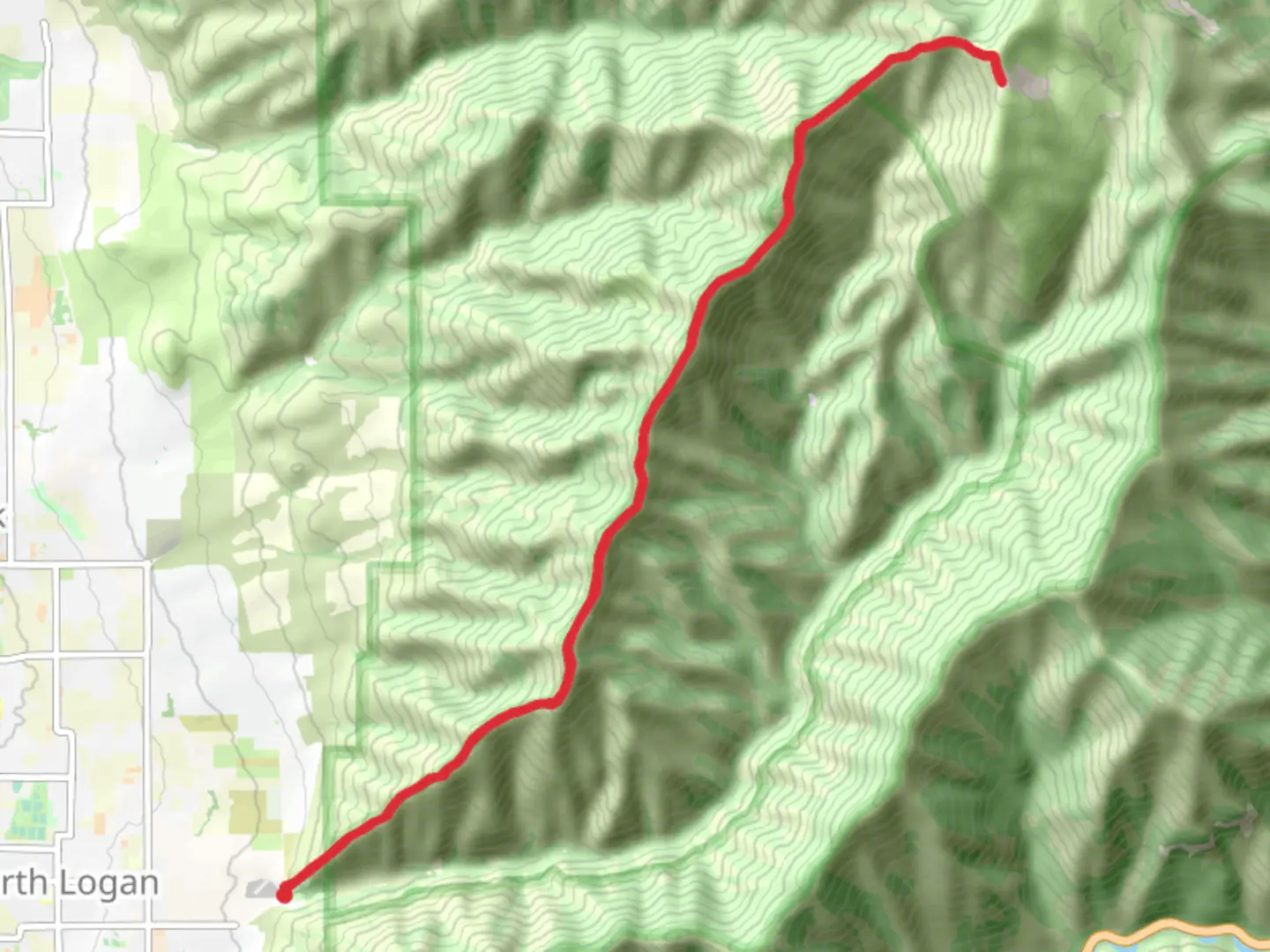 An image depicting the trail Mount Jardine Out and Back and its surrounding area.