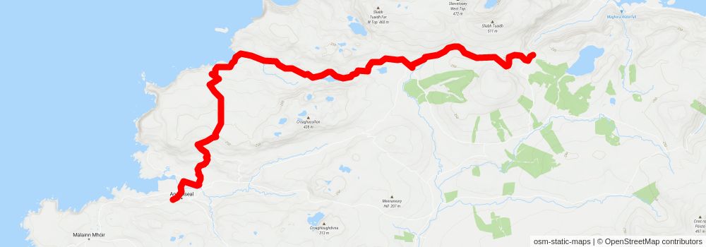 Slí Cholmcille - Sli Dhun na nGall stage 3 Map