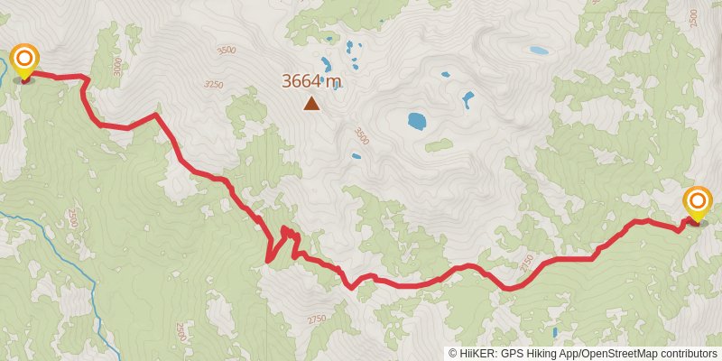 Theodore Solomons Trail stage 22 Map