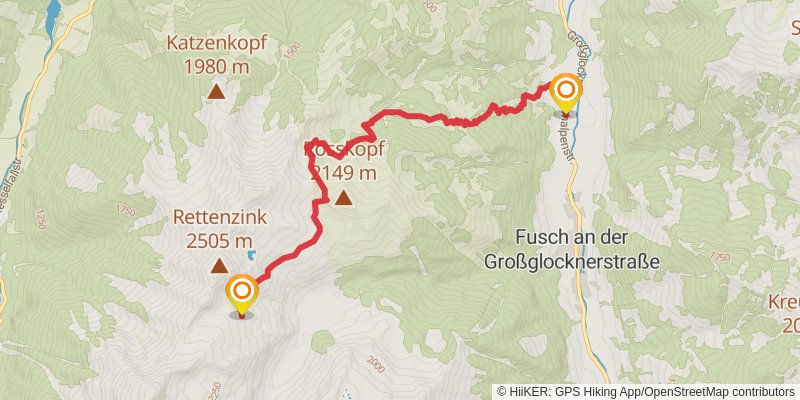 Die Glocknerrunde spur 1 Map