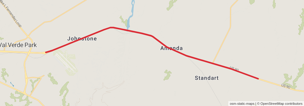 American Perimeter Trail - Texas Primary stage 50 Map