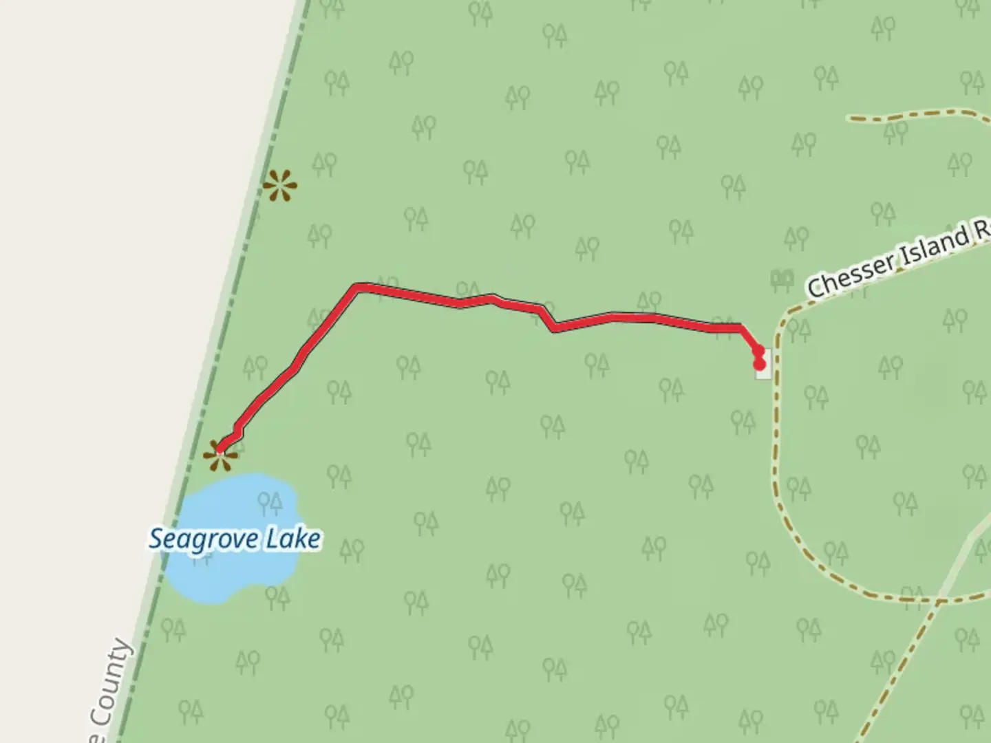 An image depicting the trail Seagrove Lake - Chesser Island Boardwalk and its surrounding area.