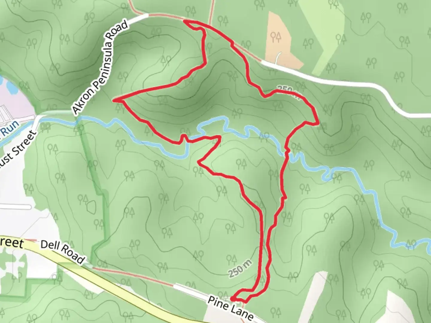 An image depicting the trail Buckeye Trail and Valley Loop Trail and its surrounding area.