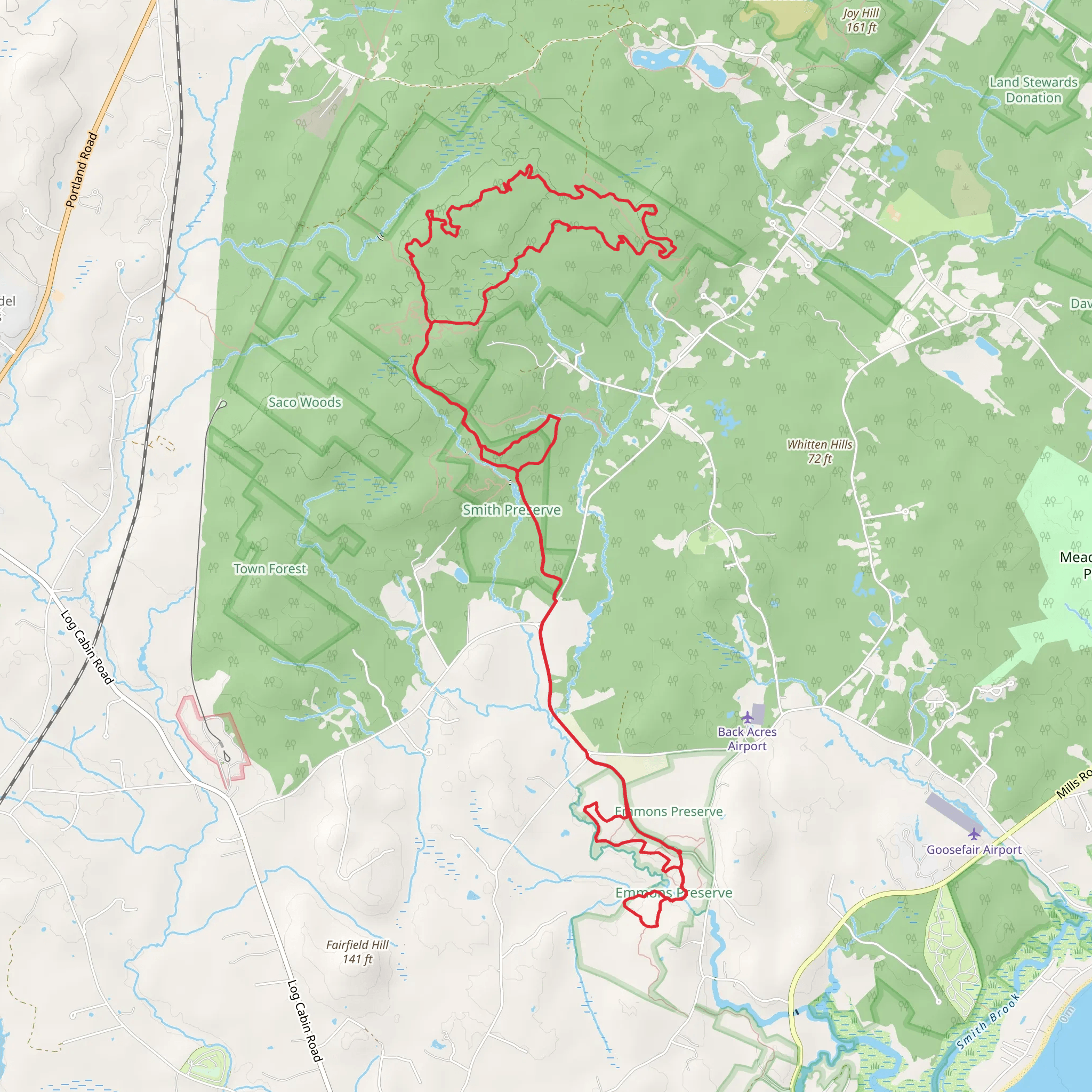 Batson River - Bobcat Ridge and Steele Loop Trail mobile static map