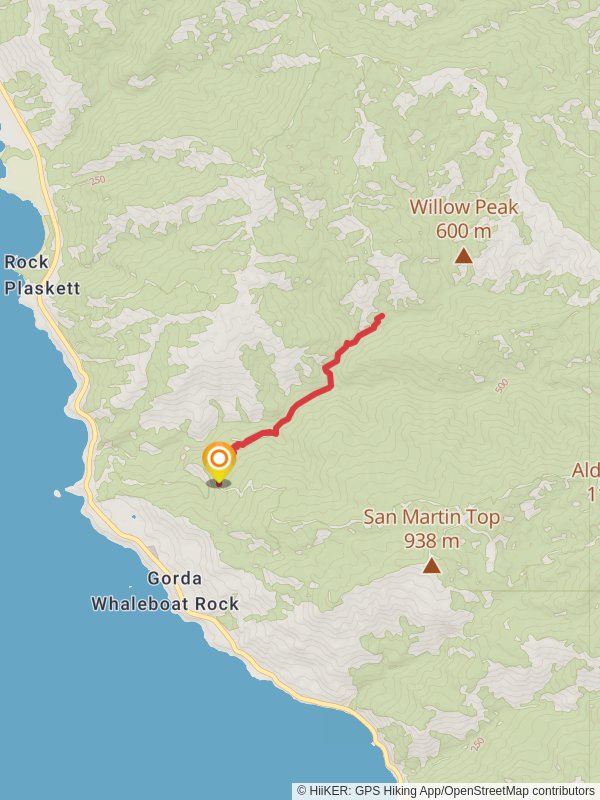 Condor Trail Monterey Section from Los Burros Road