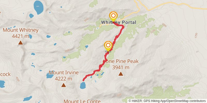 Meysan Lakes Trail stage 2 Map