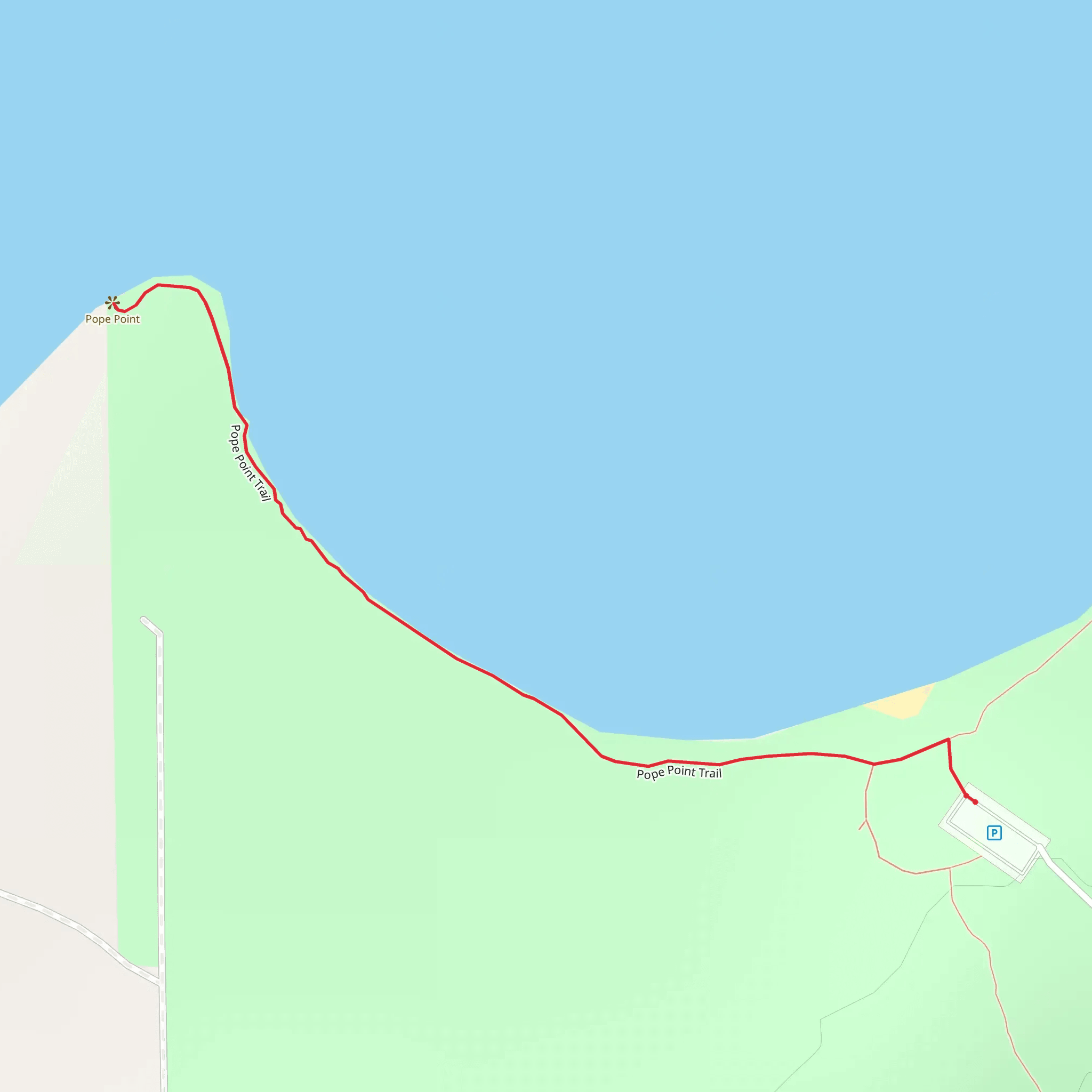 Pope Point mobile static map