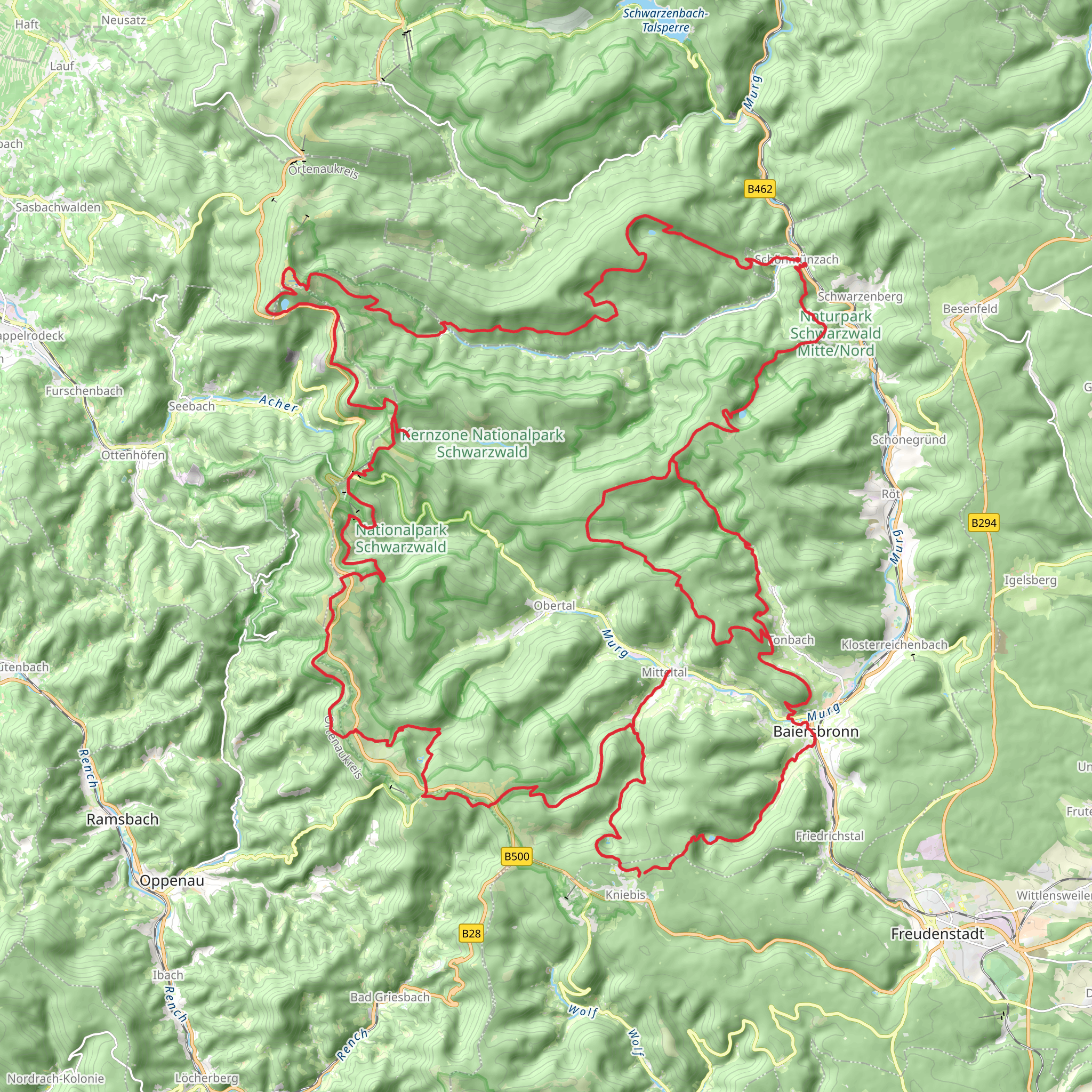Seensteig mobile static map