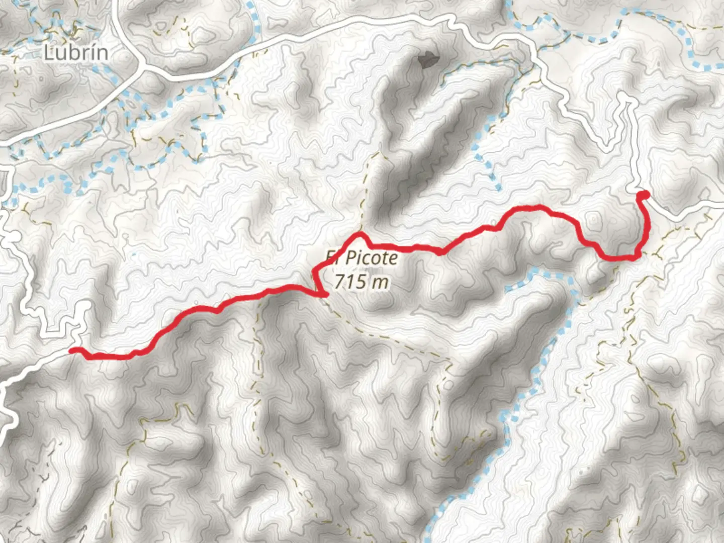 An image depicting the trail The Moletas SL A 17 and its surrounding area.