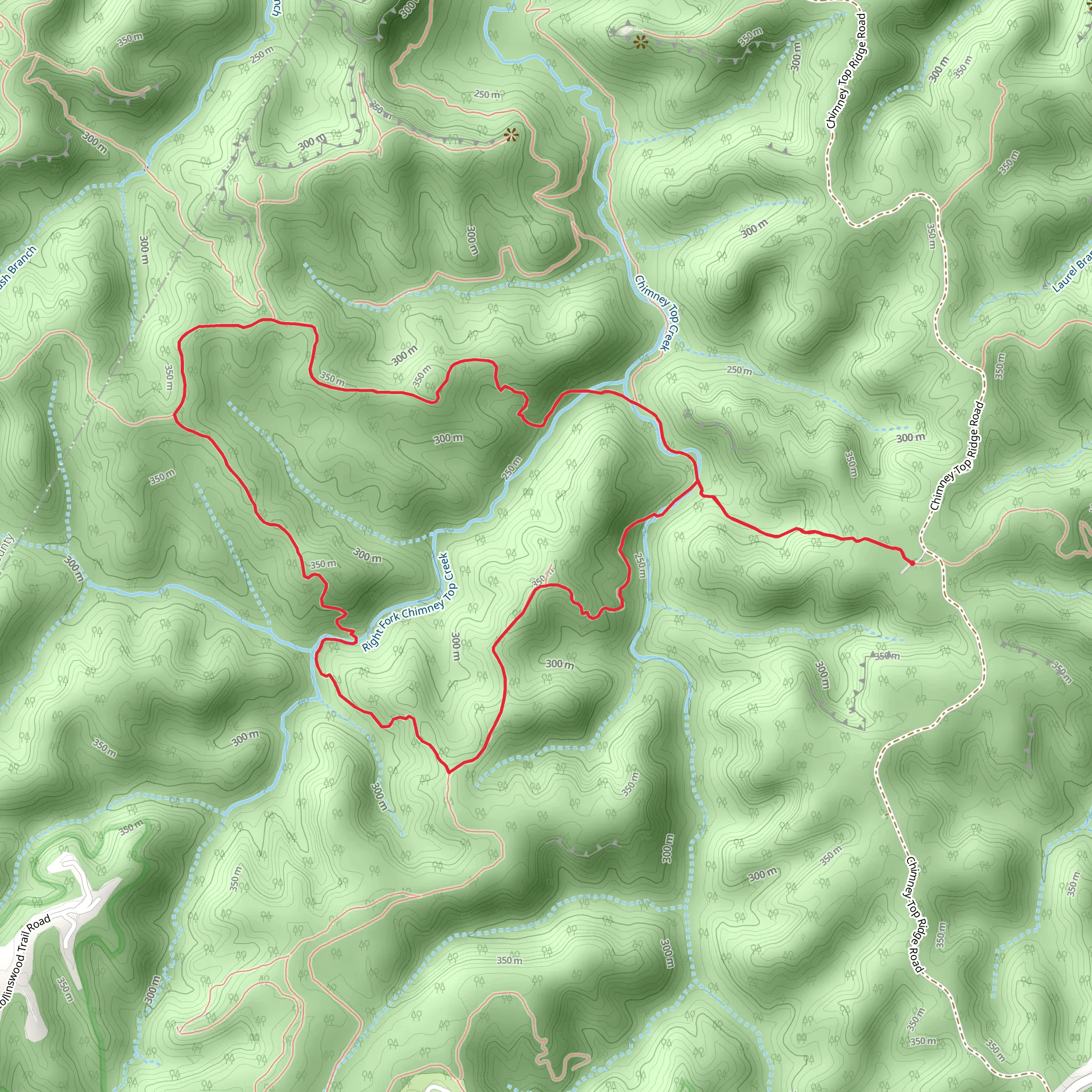 Rough and Koomer Ridge Loop Trail mobile static map