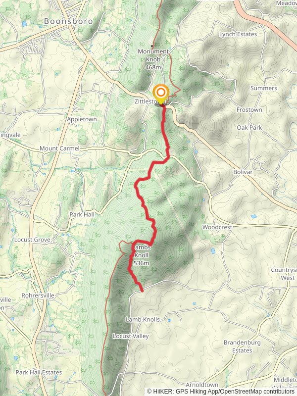 Lambs Knoll via Appalachian Trail